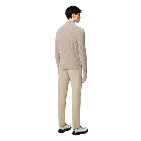 Cardigan Uomo full zip, in ciniglia, lavorato a coste